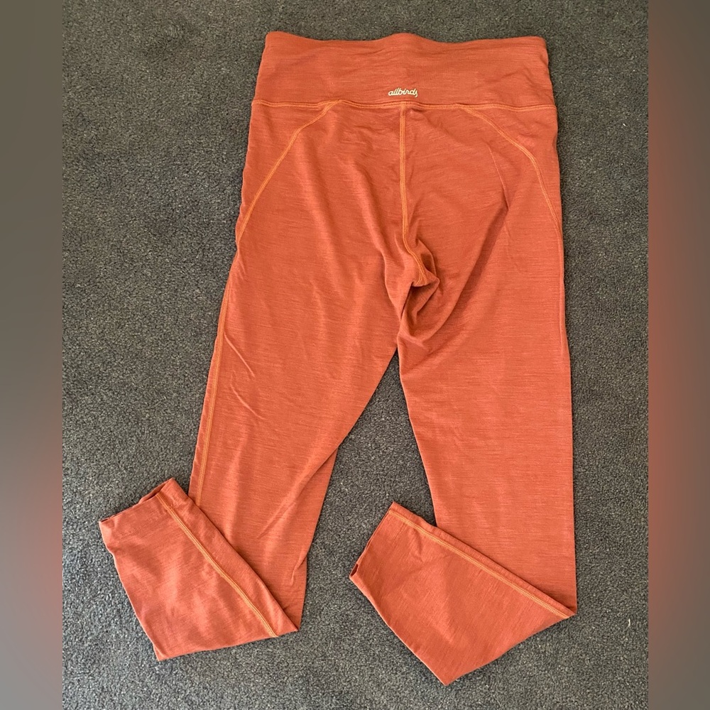 SOLD* Allbirds Mauve Pink Merino Blend Leggings Medium - Picture 2 of 5